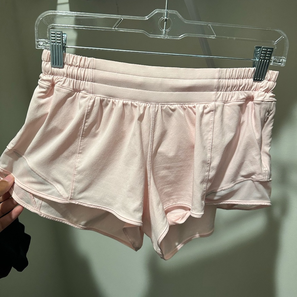 STRAWBERRY MILKSHAKE LULULEMON SHORTS